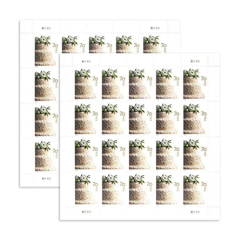 2014 Wedding Cake Stamp – 70¢ Celebration Postage Sheet