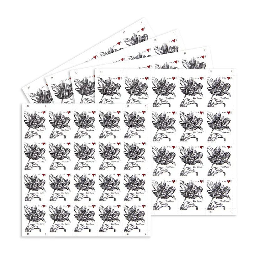 2015 Love Tulip Stamp – 70 Cent Vintage Floral Postage Sheet