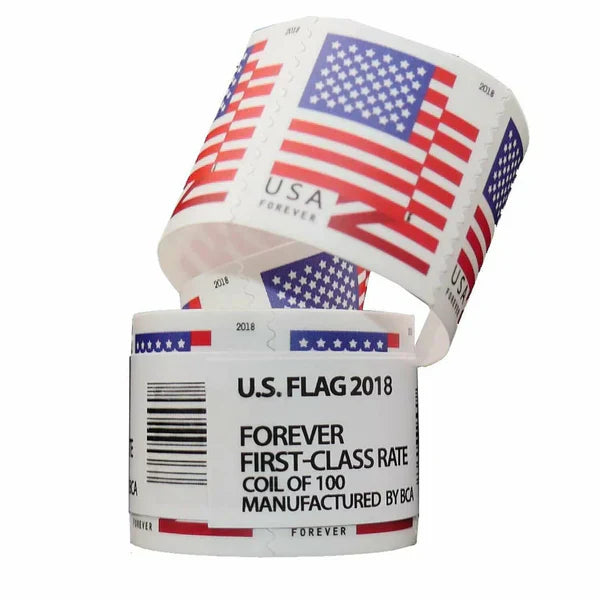 Highly Recommended: $499 for 50 Rolls(5000pcs) – Flag Forever Stamps