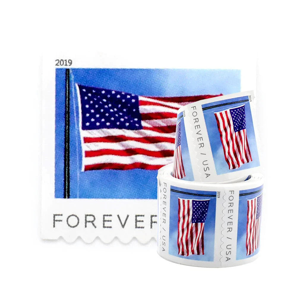 Highly Recommended: $149.99 for 10 Rolls(1000pcs) – Flag Forever Stamps