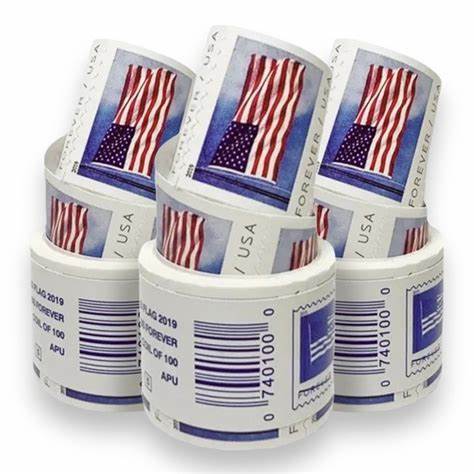 Highly Recommended: $499 for 50 Rolls(5000pcs) – Flag Forever Stamps