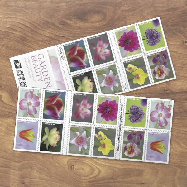 2021 Garden Beauty Forever Stamps – First-Class Postage Booklets