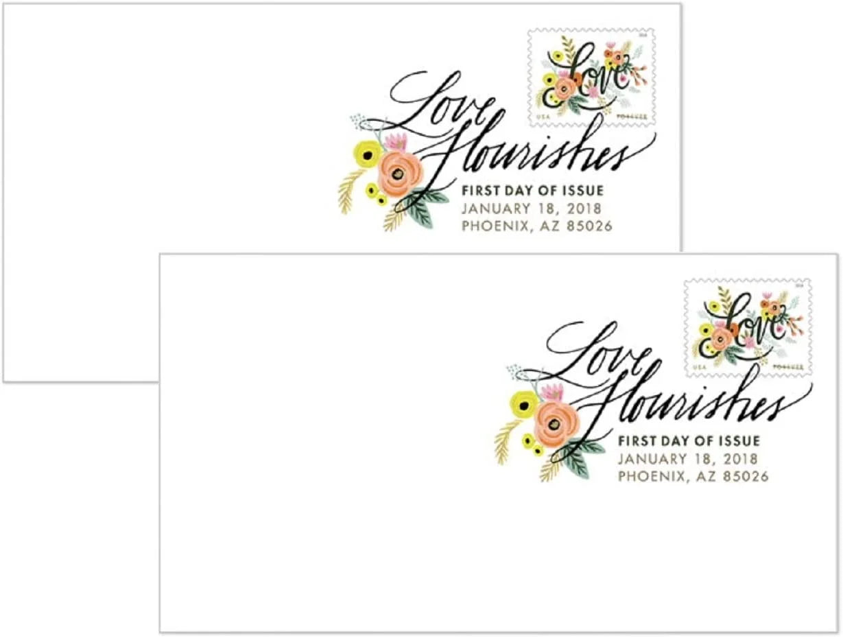 2018 Love Flourish Forever Stamp – First-Class Postage Sheet