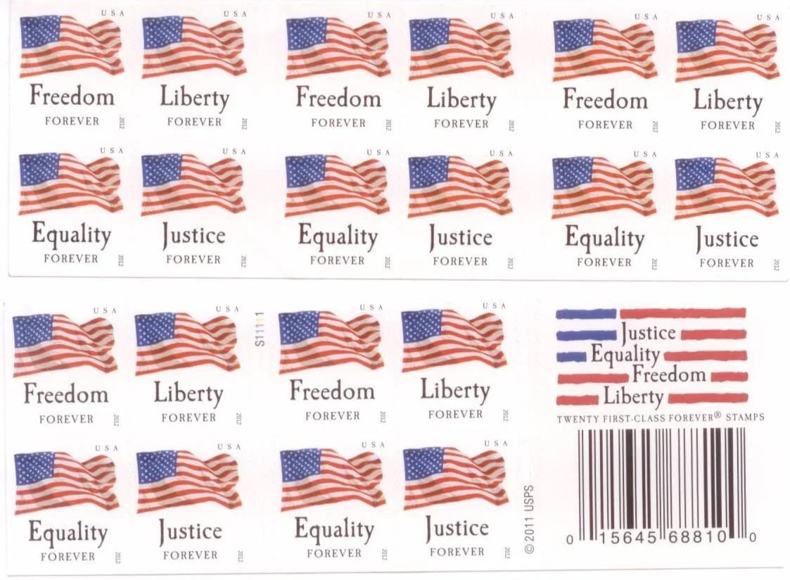 Special price: $519 for 250 Sheet/Booklet(5000pcs) –  Flag Forever Stamps