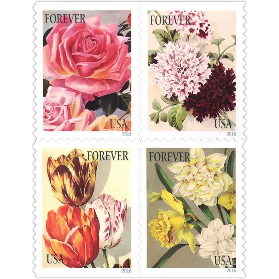 2016 Botanical Art Forever Stamps – First-Class Postage Sheet