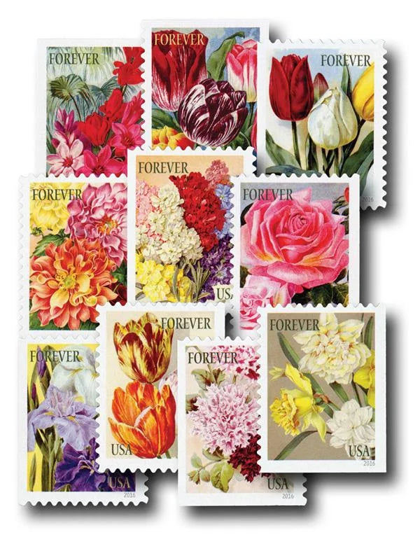 2016 Botanical Art Forever Stamps – First-Class Postage Sheet