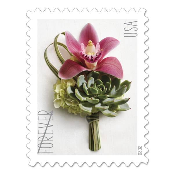 2020 Contemporary Boutonniere Forever Stamps – First-Class Postage Sheet