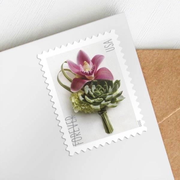 2020 Contemporary Boutonniere Forever Stamps – First-Class Postage Sheet