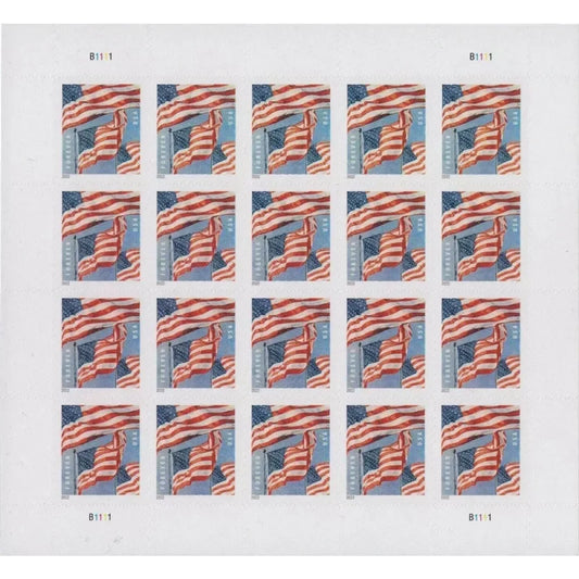 2022 U.S. Flag Forever Stamps – First-Class Postage Sheet