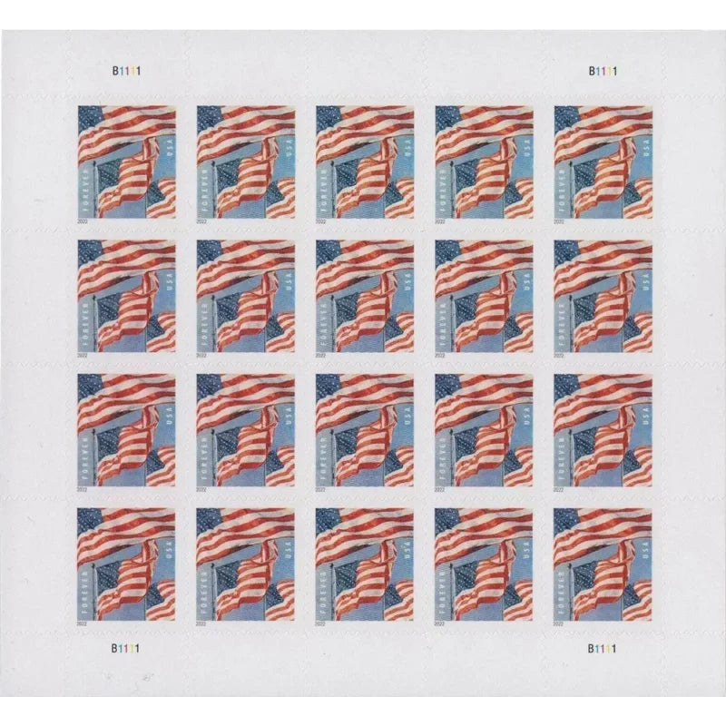 Special price: $519 for 250 Sheet/Booklet(5000pcs) –  Flag Forever Stamps