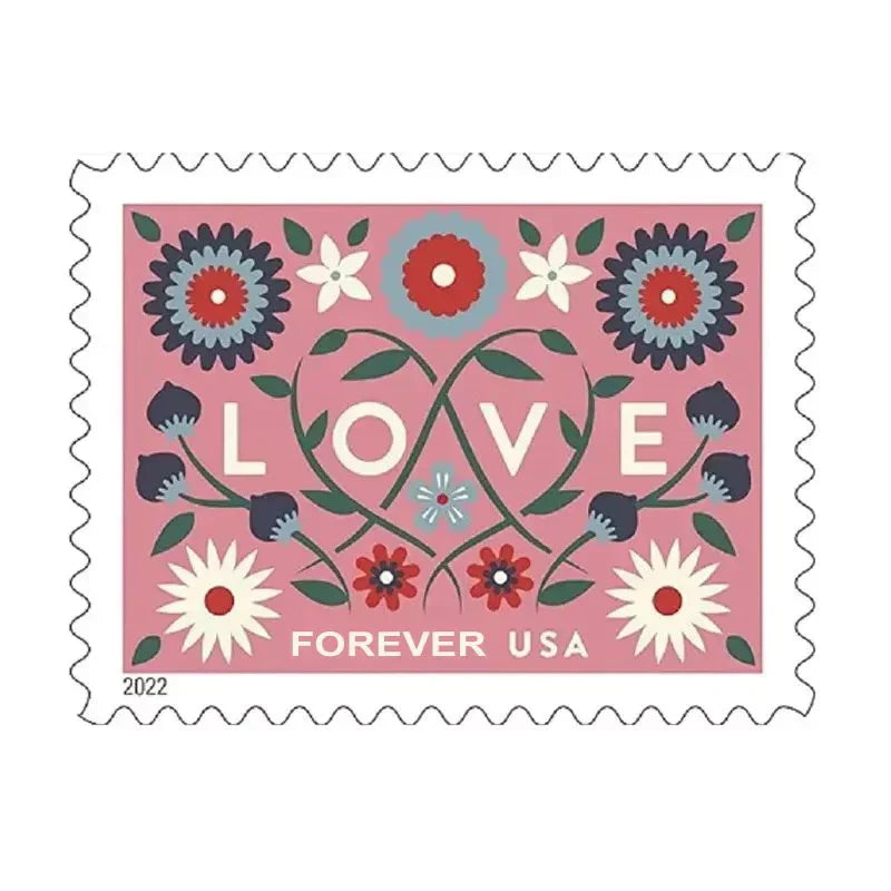 2022 Love Forever Stamps – First-Class Wedding Postage Sheet