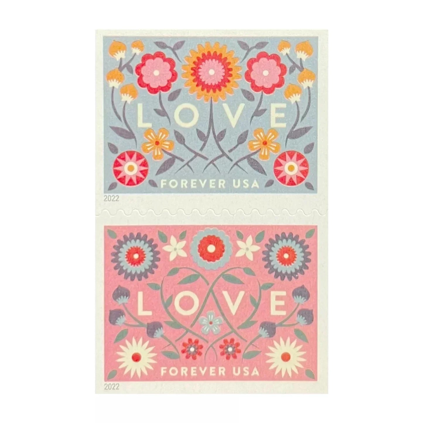 2022 Love Forever Stamps – First-Class Wedding Postage Sheet