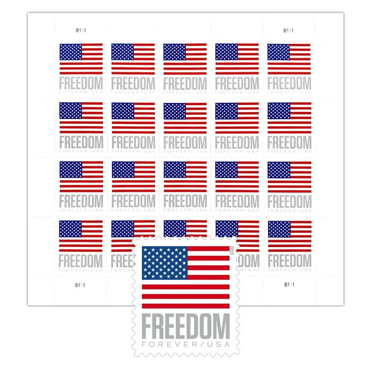 2023 U.S. Flag Forever Stamps – First-Class Postage Sheet